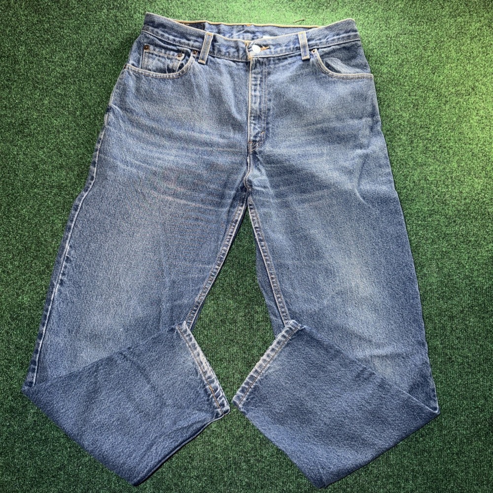 Vintage Levis 550 Jeans Women's/JR Size 13  Blue Jeans Y2K Taper Ankle